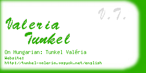valeria tunkel business card